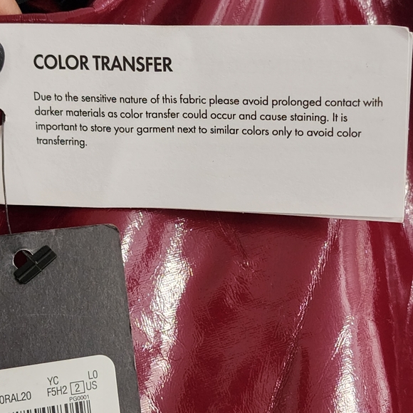 Guess NWT! Burgundy faux leather pants, size S - Picture 6 of 16